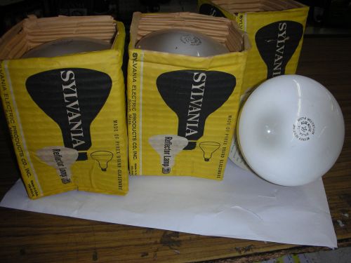 3  ~ SYLVANIA REFLECTOR SPOT LAMPS ~ MOGUL BASE ~ 300W/120V ~ HG-R40-3 ~ USA