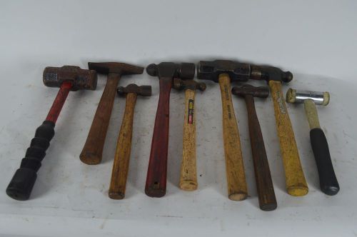 VTG HAMMER LOT CROSSPEEN SLEDGE ROUNDING BALLPEEN TOOLS Mixed Lot