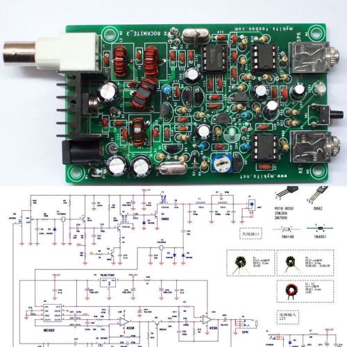 PIC Version 8W Super RM RockMite QRP CW Transceiver HAM Radio Shortwave kits