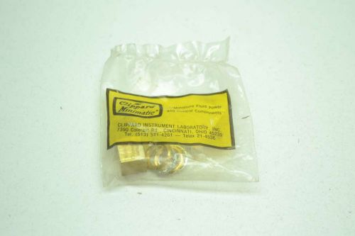 NEW CLIPPARD MNV-2 1/4 IN NPT BRASS THREADED NEEDLE VALVE D405119