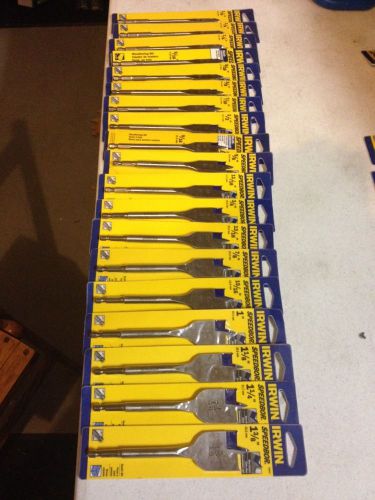 Irwin speedbor spade  bits lot of 19 for sale