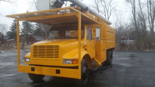 **** no reserve** 2002 international forestry bucket chipper boom dump truck for sale