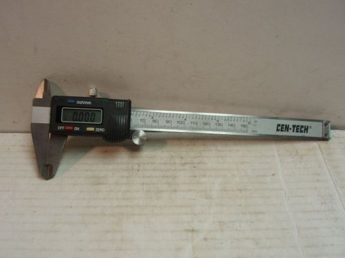 CEN-TECH 6&#034; DIGITAL CALIPER INCH &amp; METRIC