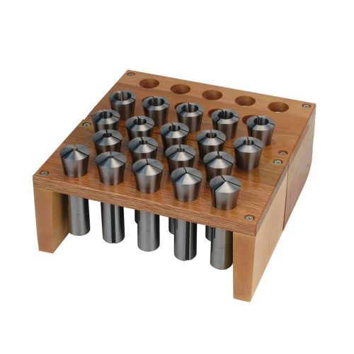 JET 650135 Premium 19-Piece R-8 Collet Set With Rack 1-mm