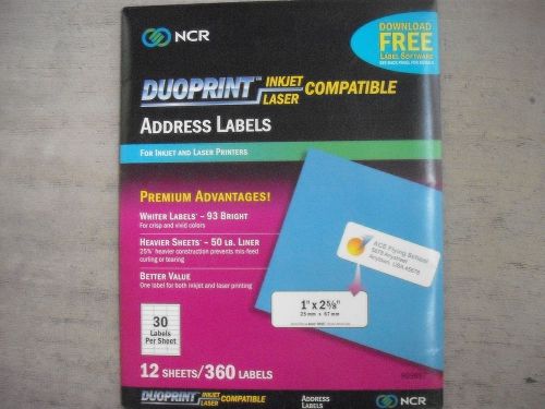 DUOPRINT Inkjet/Laser address labels