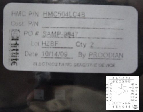 Hittite HMC504LC4B Low Noise Amplifier 14 - 27 GHz