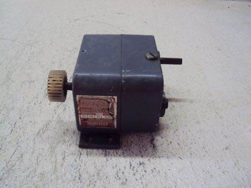 ZERO-MAX JK2 POWER DRIVE BLOCK 25 TORQUE 25 IN LBS  USED