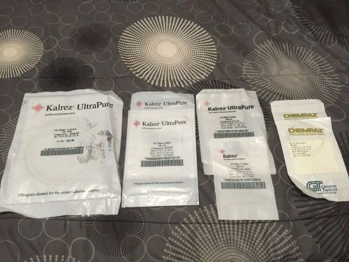 Lot of 7 Kalrez and Chemraz Orings o-rings NEW Sealed UltraPure GT 8101UP 644