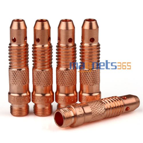 NEW 5pcs TIG Torch Welding Collet Body Model 4.0*47mm PTA &amp; WP 17,18 &amp; 26