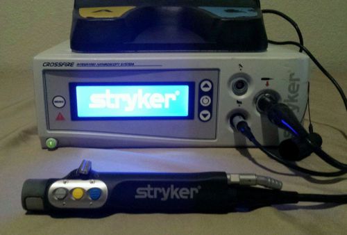 STRYKER CROSSFIRE ARTHROSCOPY SYSTEM w/ Formula CORE Shaver 375-704-500 WARRANTY