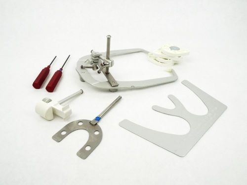 !A! Whip Mix Dental Lab Facebow for Occlusion w/ Bitefork &amp; 4 Mounting Plates