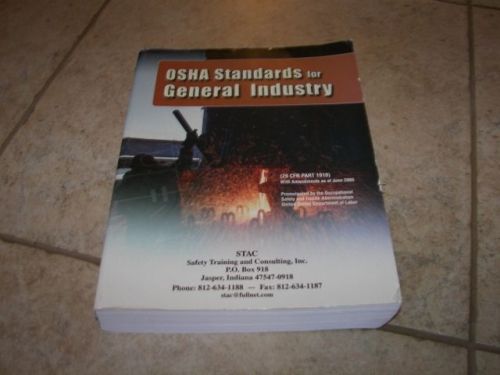 2005 OSHA Standards for the General  Industry Book