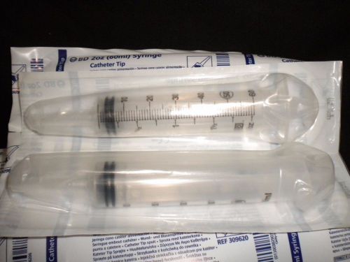 BECTON DICKINSON BD 2oz (60ml) SYRINGE - CATHETER TIP - LOT OF 5 -