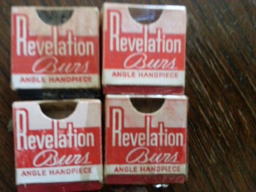 4 Packs  of S.S. White Revelation Burs 33 1/2