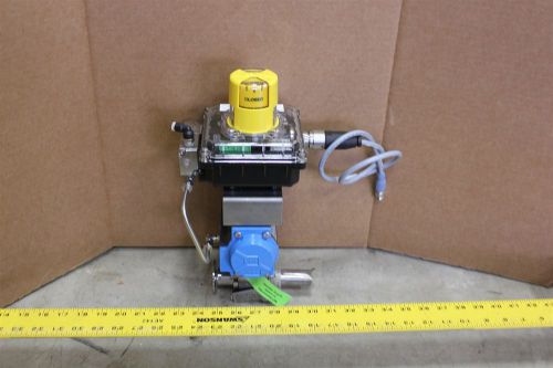 PBM 1&#034; 316 SANITARY BALL VALVE ASSEMBLY W/ACTUATOR&amp;MON (W6P162)