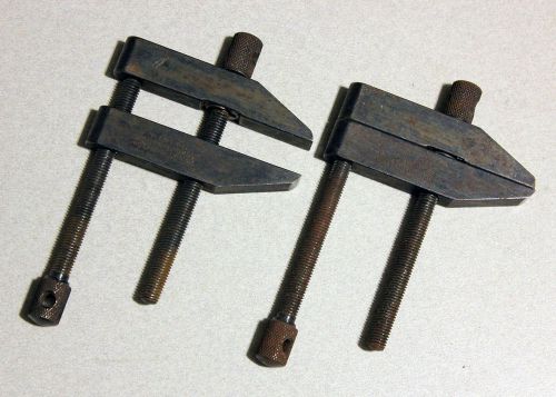 Lot of 2 Starrett No. 161-C Parallel Clamps Machinist Toolmaking Metalwork