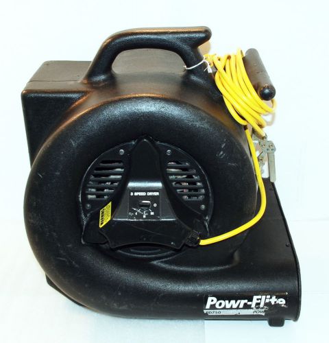 Powr Flite PD750 TurboDryer Carpet Dryer 3-Speed Blower Air Mover