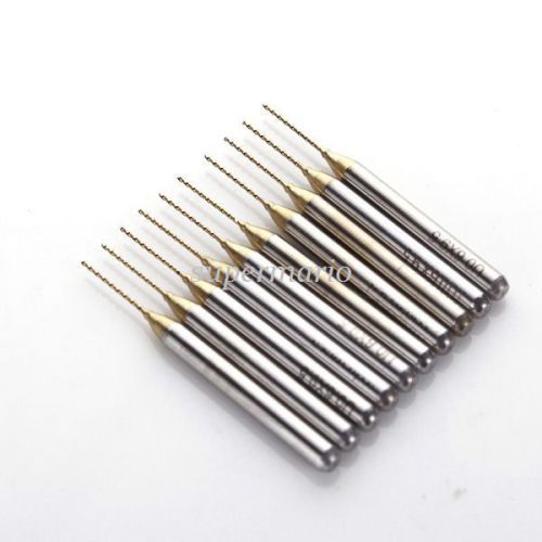 10x  Titanium Nitride Coated Carbide PCB 0.6mm Jewelry CNC Drill Bit Router