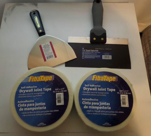 Mesh drywall tape &amp; mudding tools lot for sale