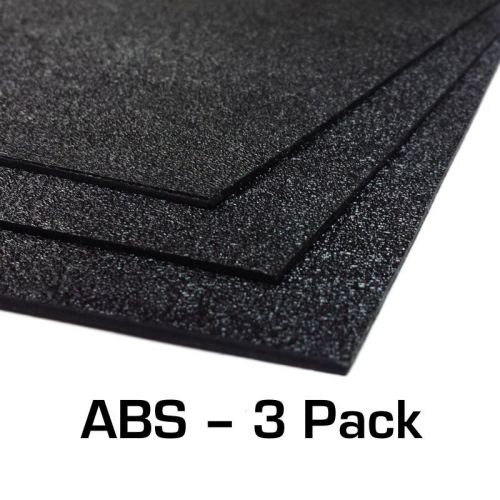 Abs plastic sheet 3-pack 12&#034; x 24&#034; x 0.0625&#034; (1/16&#034;) for vex robotics r7 r7f for sale