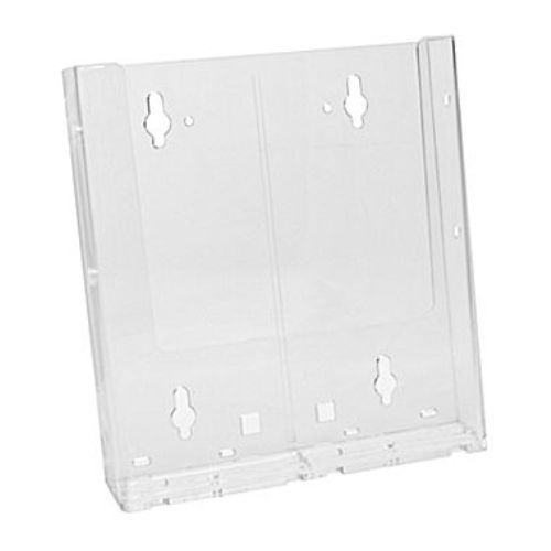 Gridwall Brochure Literature Holder Display 8.5&#034; x 11&#034;Set of 2- Clear Wall Mount