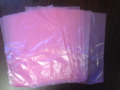 50x anti-static bags 12&#034; x 15&#034; 2 mils pink poly bag motherboard computer lcd for sale