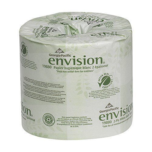 Georgia-Pacific Envision 19880/01 2-Ply Embossed Bathroom Tissue, 4.05&#034; L x 4&#034; 4