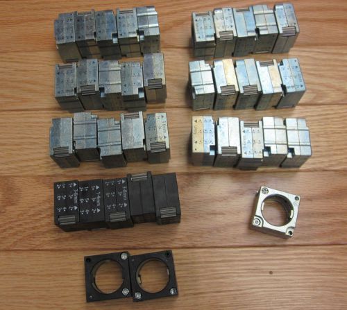 Lot of 38 Siemens push button panel mounting blocks holders