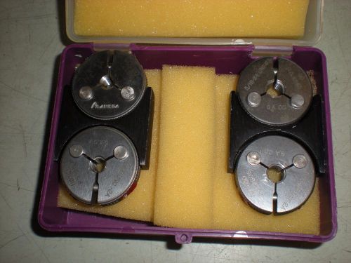 Alameda 1/4-20 UNC-2A &amp; G.A. Co. 5/16-24 UNF-2A Go-No Go Thread Ring Gage Sets