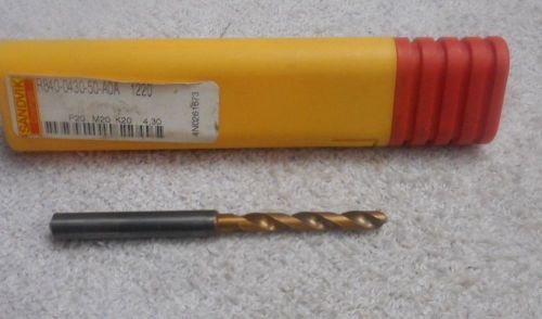 SANDVIK    SOLID CARBIDE DRILL   R840-0430-50-A0A    1220