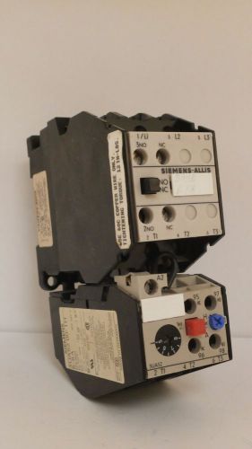 SIEMENS ALLIS CONTACTOR CXLAO3 W/OVERLOAD RELAY 3UA52-00-1H