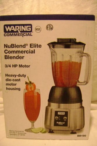 Waring Nublend Elite Commerical Blender BB190 New in Box