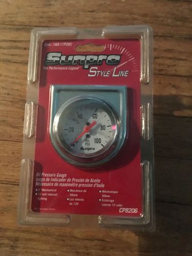 Brand New In Box Sunpro Style Line oil pressure gauge