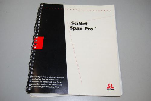 Creo Scitex Dolev Scinet Span PRO USER MANUAL