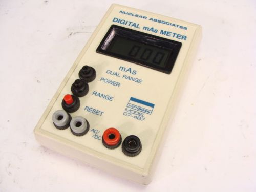 Nuclear Associates Victoreen Fluke 07-487 Dual Range Digital mAs Meter for X-ray