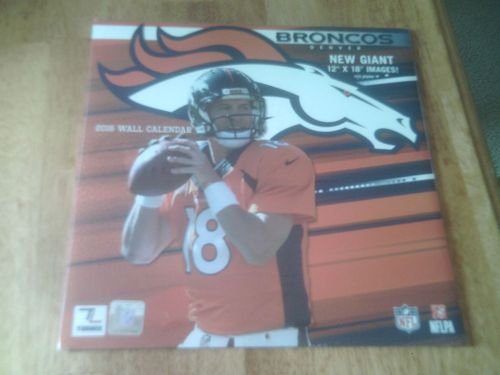 Turner Denver Broncos 2016 Team Monthly Wall Calendar New. Factory Sealed