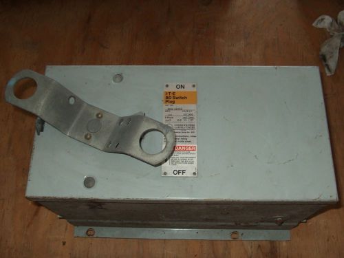 ITE SIEMENS BD BOS16452 100 AMP 480 Volt FUSIBLE BUS PLUG 3PH