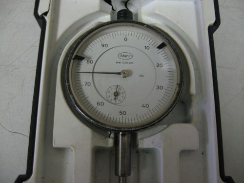 MAHR- DIAL INDICATOR TYPE 810SB-(0.01MM/INCREMENT, +/- 10 MM RANGE INCLUDES CASE