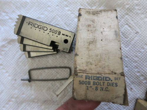 New in Box Ridgid 500B N.C. Bolt Threading Dies. Choose: 1/4&#034; or  3/8&#034;