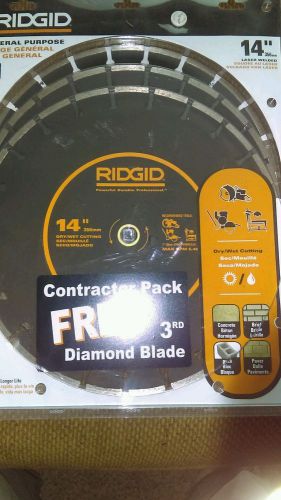 Ridgid 14inch Diamond blade 3pack