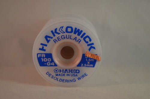 Hakko Wick FR-100-04 desoldering wire REGULAR 1.5M X 2.5MM USA SELLER