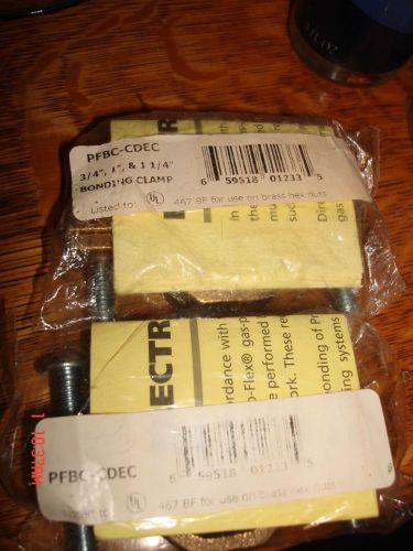 Lot of 2 Pro-Flex CSST 3/4&#034;, 1&#034;, 1-1/4&#034; Bonding Clamp PFBC-CDEC FREE SHIPPING