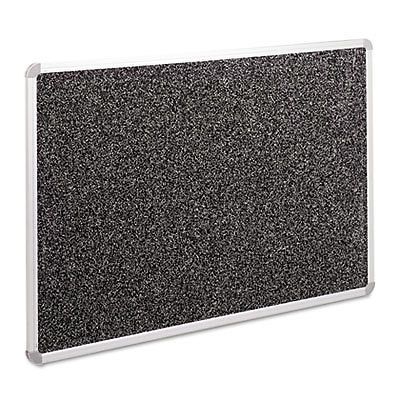 Recycled rubber-tak tackboard, 48 x 36, black w/aluminum frame, sold as 1 each for sale