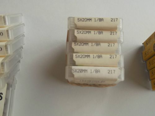 217  1/8 A L/FUSE - QTY 25 -  LITTELFUSE  NEW