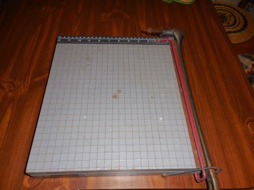 Vintage INGENTO No.1102 12 X 12 Photo Materials, Paper Cutter School, Office