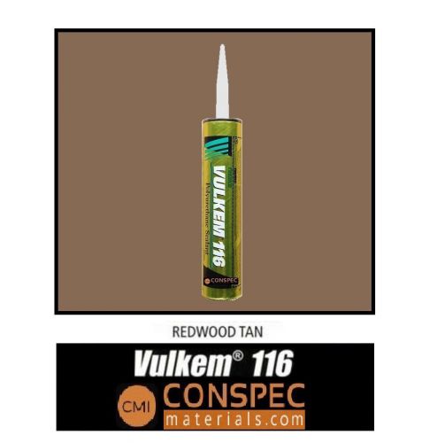 Tremco vulkem 116 redwood tan polyurethane sealant - 10.1 oz cartridge caulk for sale