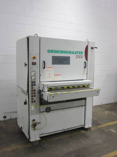 Grindingmaster Dual Head Dry Type Metal Finishing Machine - Used - AM9474