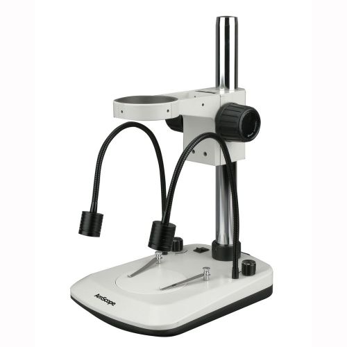 Microscope table stand with built in dual gooseneck illuminator with focusing ra for sale