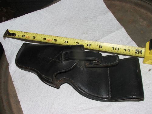 Triple k san diego black leather pistol gun holster 4 c 4 1;  fast shipping for sale