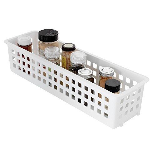 Rubbermaid white slide &#039;n stack basket, fg5580rdwht 6 / cs (20 inches) for sale